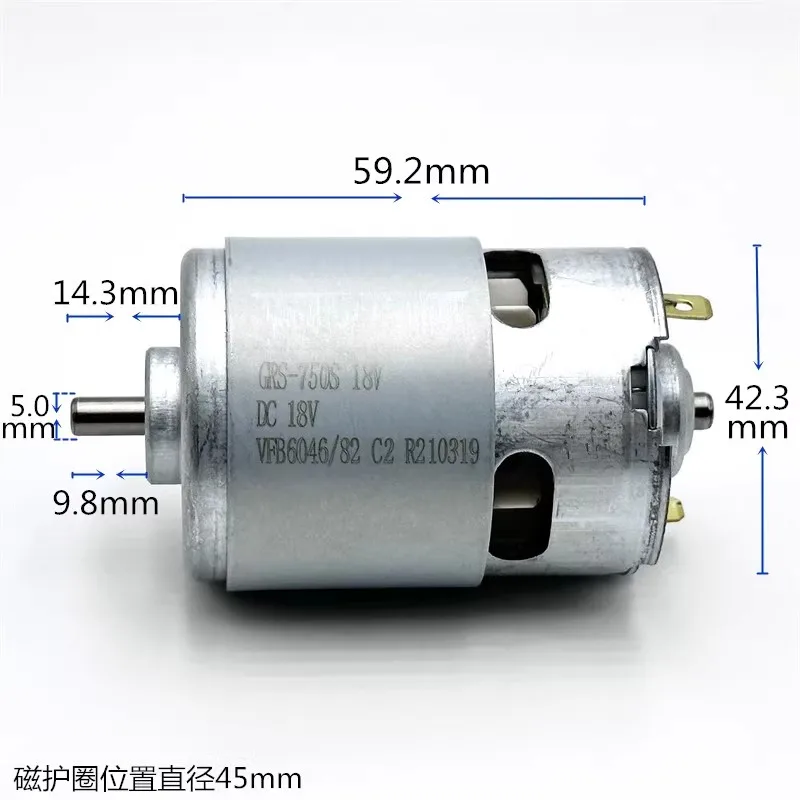 18V RS-750 High-Speed DC Motor - đánh giá và giá Dc Motor