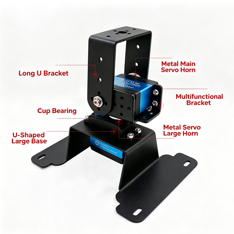 2 DOF Pan Tilt Bracket Kit Met - đánh giá và giá Pan Tilt Bracket