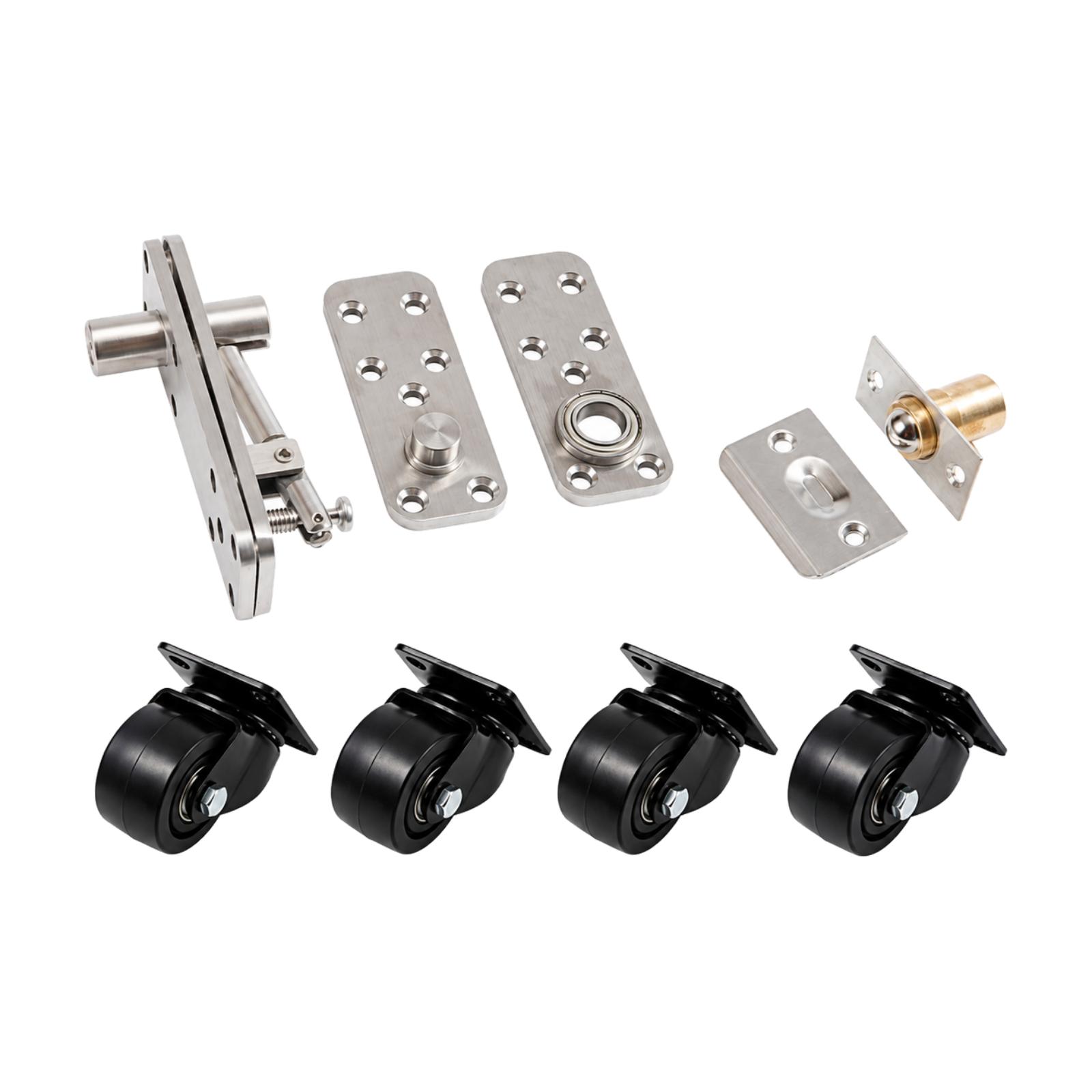 Bookcase Door Hardware Kit wit - đánh giá và giá Caster Wheel