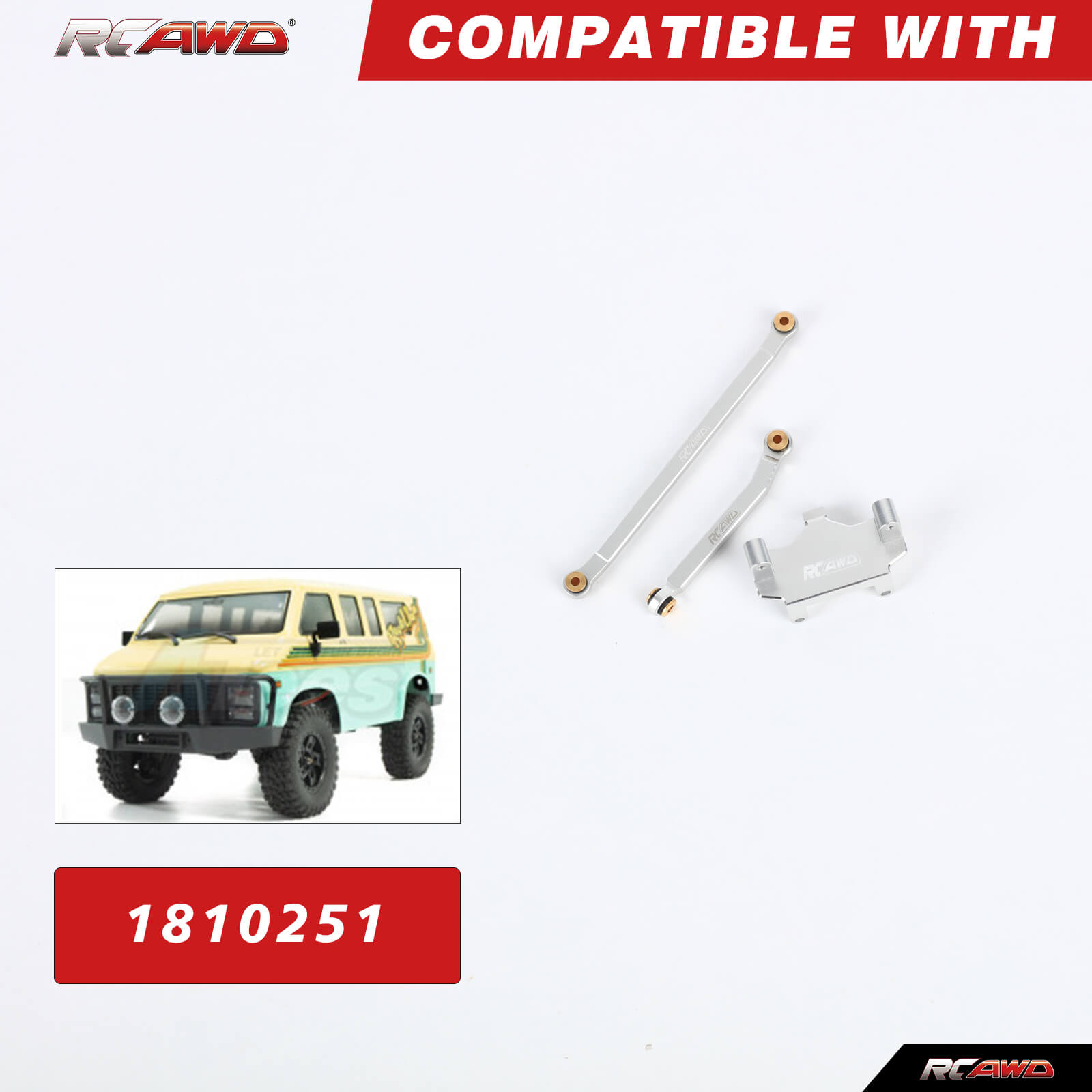 RCAWD Alloy CR18P Servo Mount  - đánh giá và giá Servo Bracket