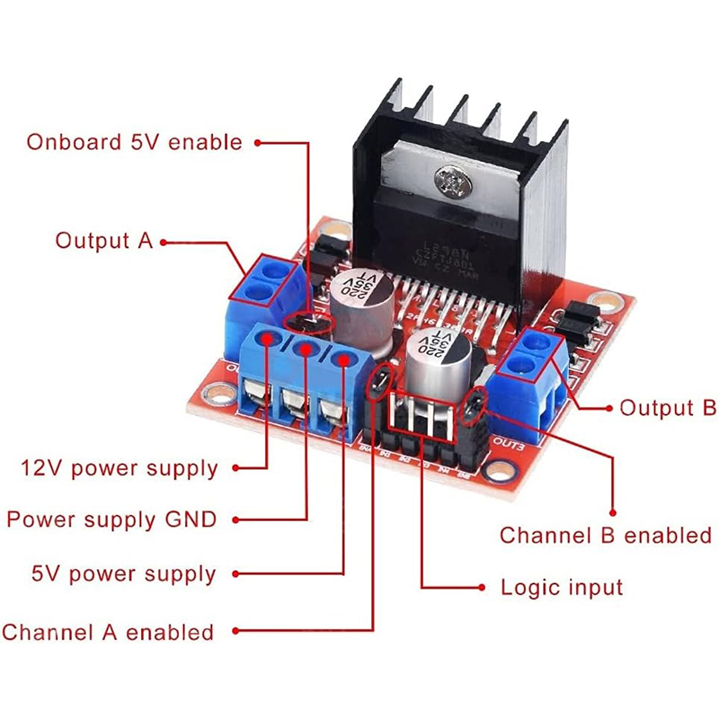L298N driver board module L298 - đánh giá và giá L298N Module