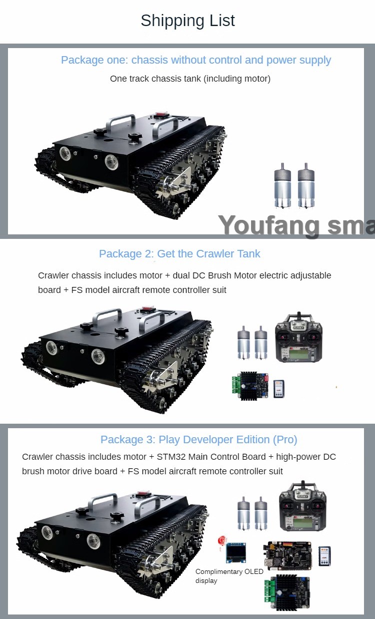 30kg Load RC Tank Chassis Meta - đánh giá và giá Robot Arm Kit