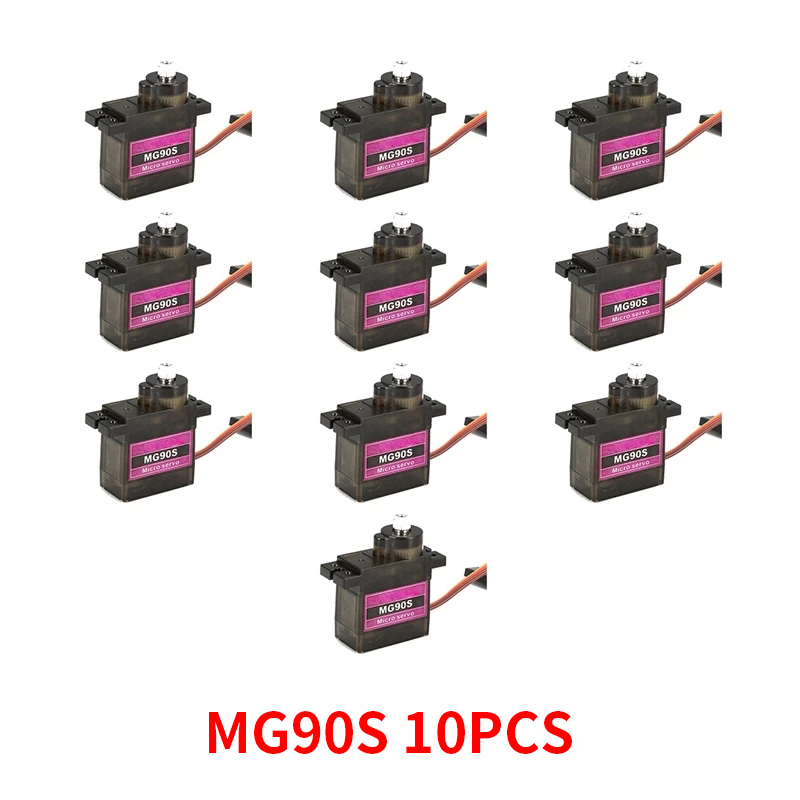 4/5/10/20PCS MG90S Metal Gear  - đánh giá và giá Sg90 Servo
