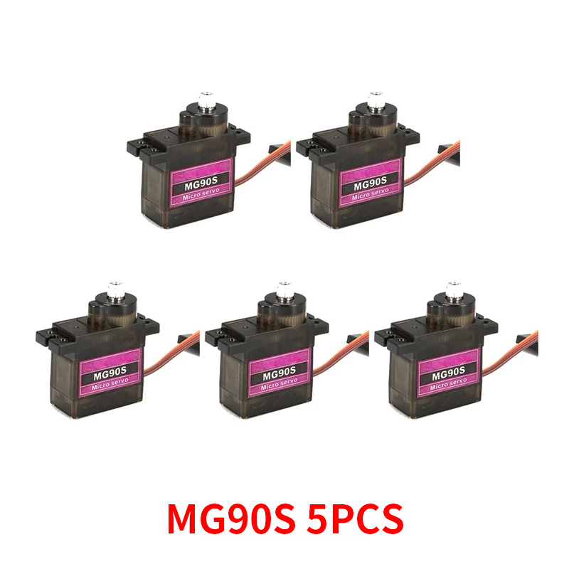 4/5/10/20PCS MG90S Metal Gear  - đánh giá và giá Sg90 Servo
