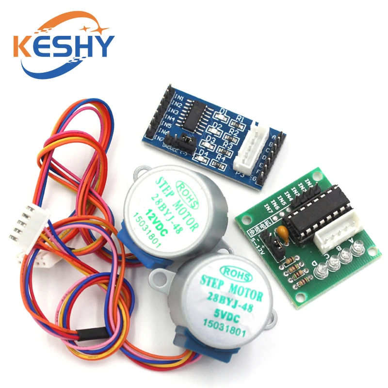 5V 4-Phase 28BYJ-48 DC Gear St - đánh giá và giá Uln2003 Driver