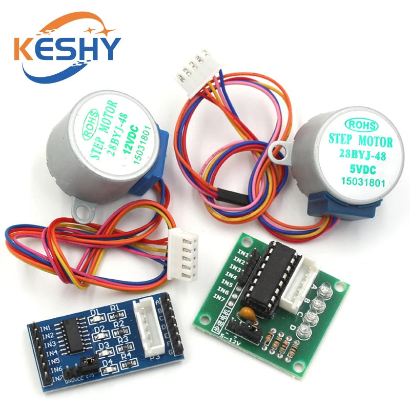 5V 4-Phase 28BYJ-48 DC Gear St - đánh giá và giá Uln2003 Driver