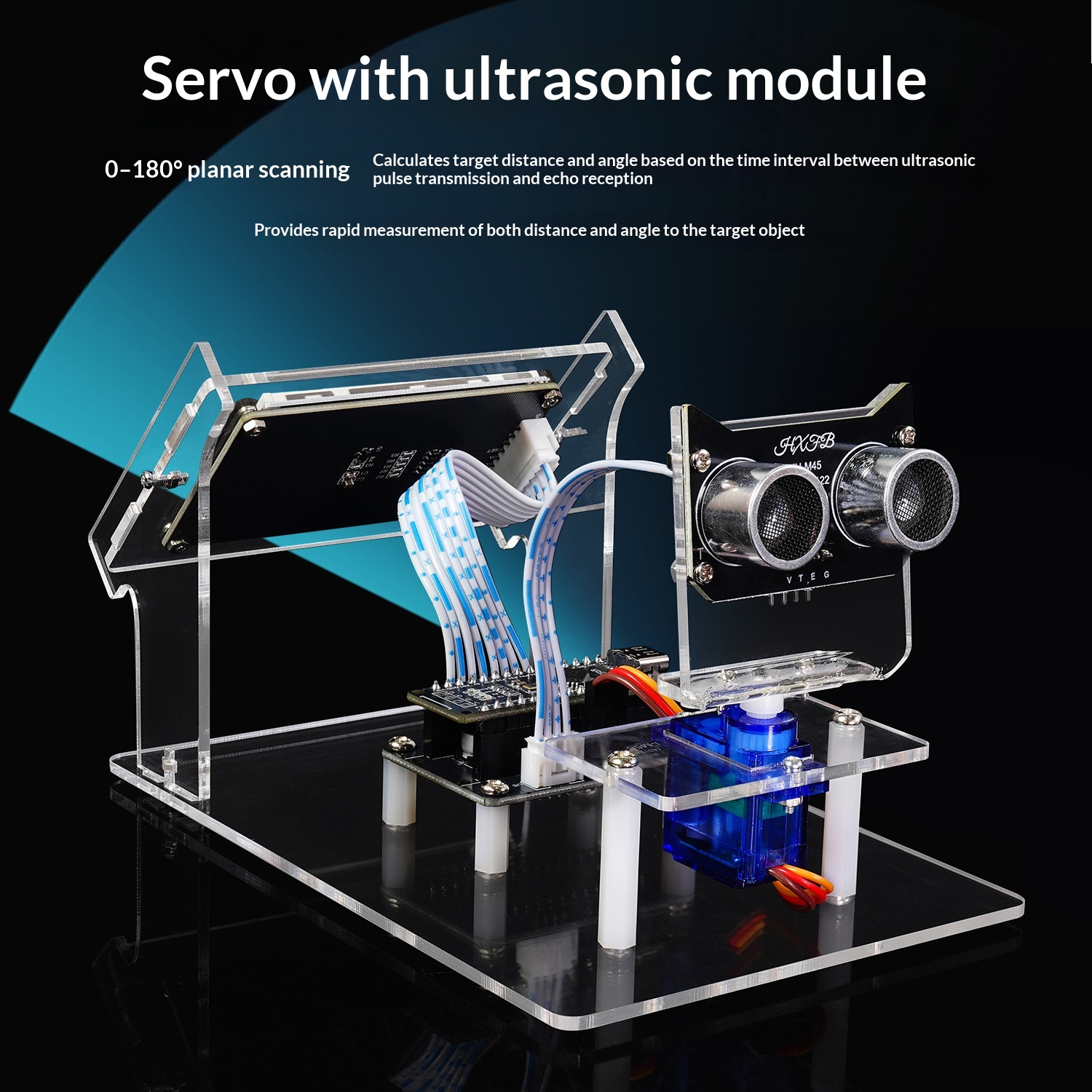 Ultrasonic Sensor Radar Scanne - đánh giá và giá Servo Kit